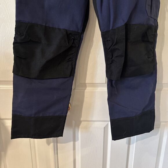 Blaklader Workwear Pants 38x31 Blue Utility Cargo Reinforced Durable Tradesman - Picture 3 of 16